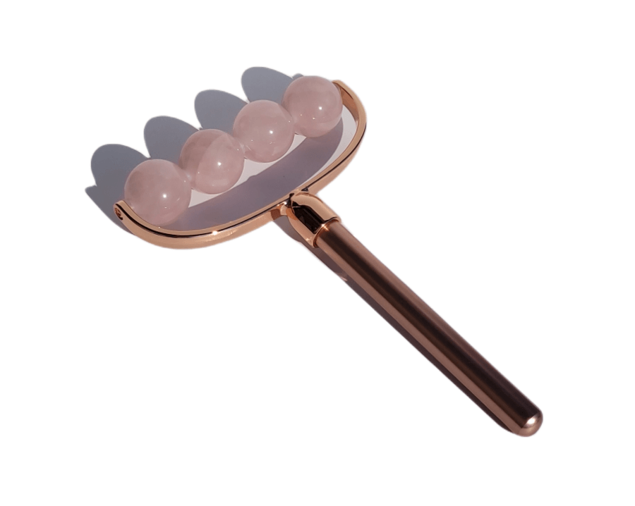 Maya 4 Stone Anti-Aging Facial & Body Roller - Rose Quartz - ZAQ